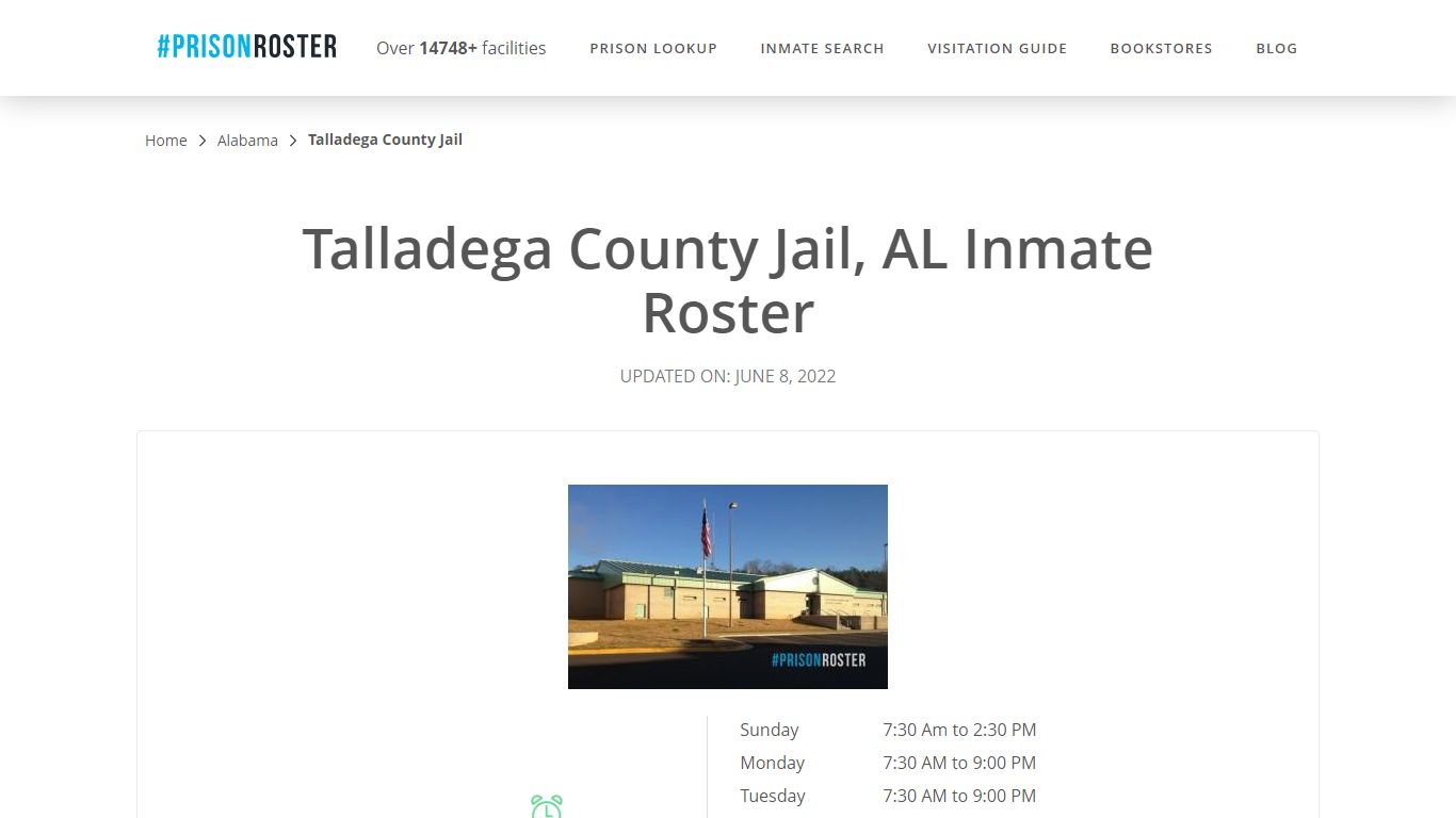 Talladega County Jail, AL Inmate Roster